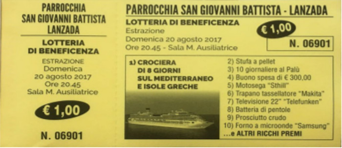 Lotteria di Lanzada: tutti i biglietti vincenti